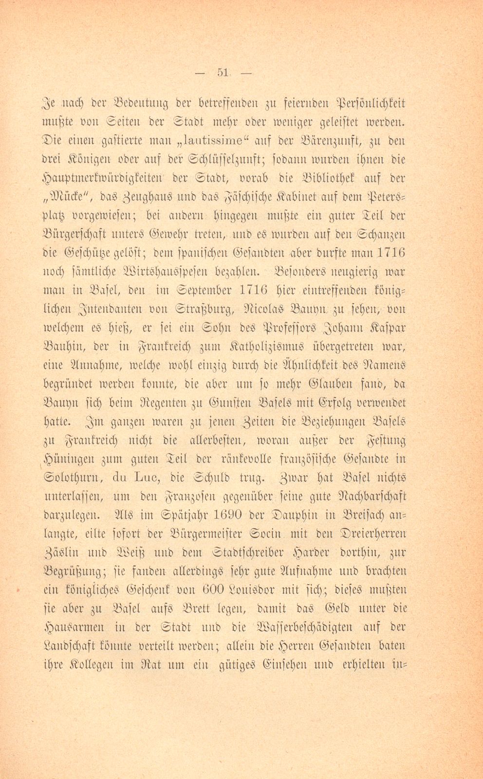 Mitteilungen aus einer Basler Chronik des beginnenden XVIII. Jahrhunderts [Sam. v. Brunn] – Seite 31