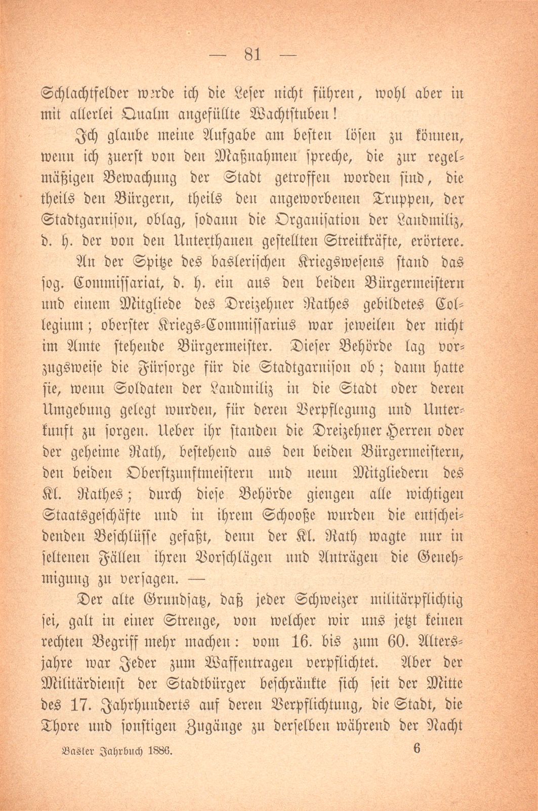 Über das baslerische Militärwesen in den letzten Jahrhunderten – Seite 3