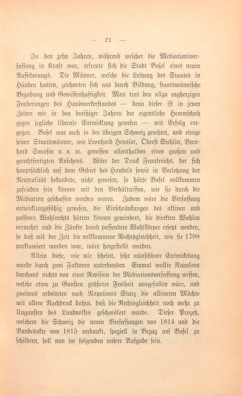 Zwei Basler Verfassungen aus dem Anfang unseres Jahrhunderts – Seite 21
