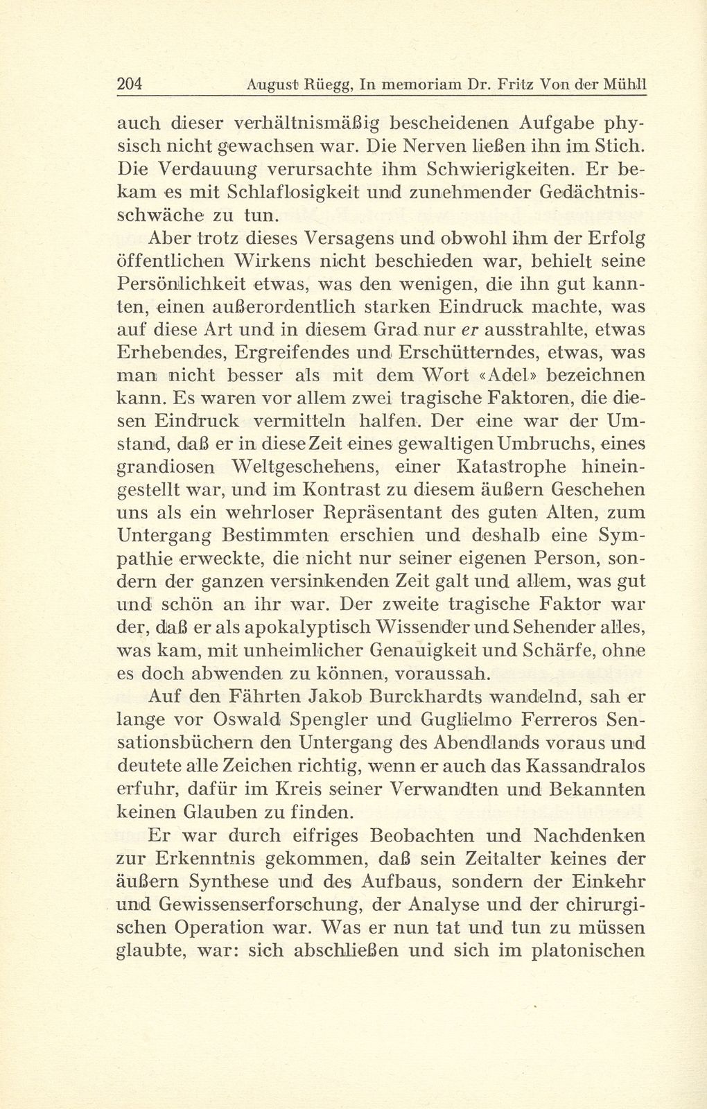 In memoriam Dr. Fritz Von der Mühll † 15. Mai 1942 – Seite 4