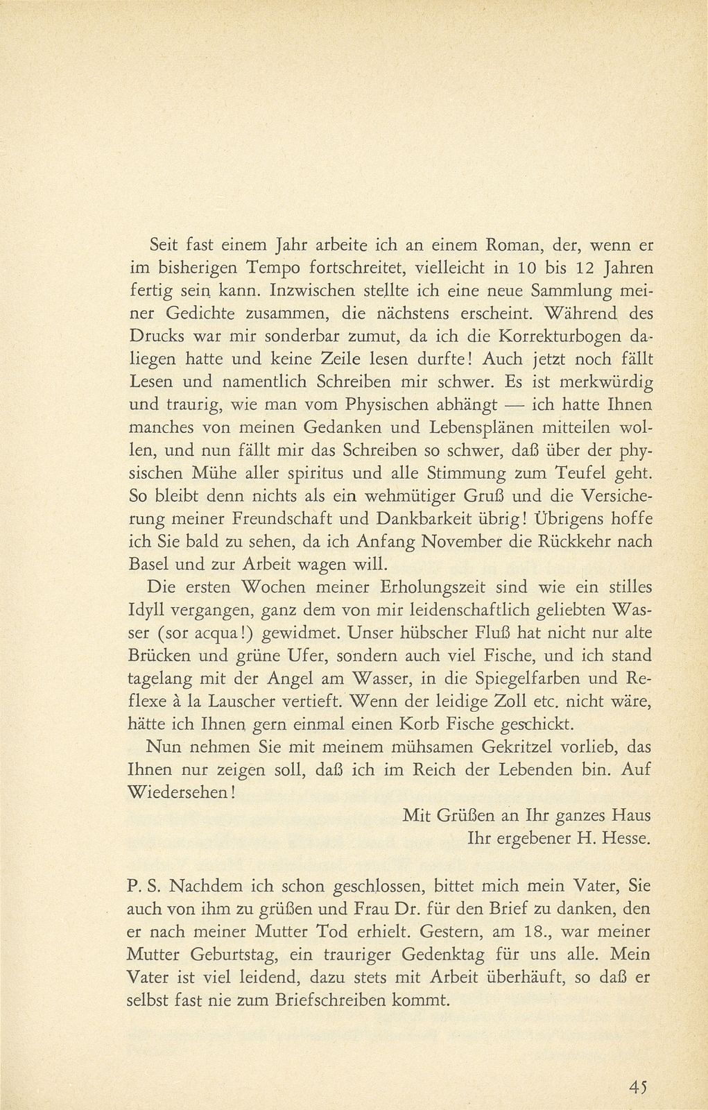 Ausgewählte Briefe an Staatsarchivar Dr. Rudolf Wackernagel oder dessen Gattin (1882-1926) – Seite 5