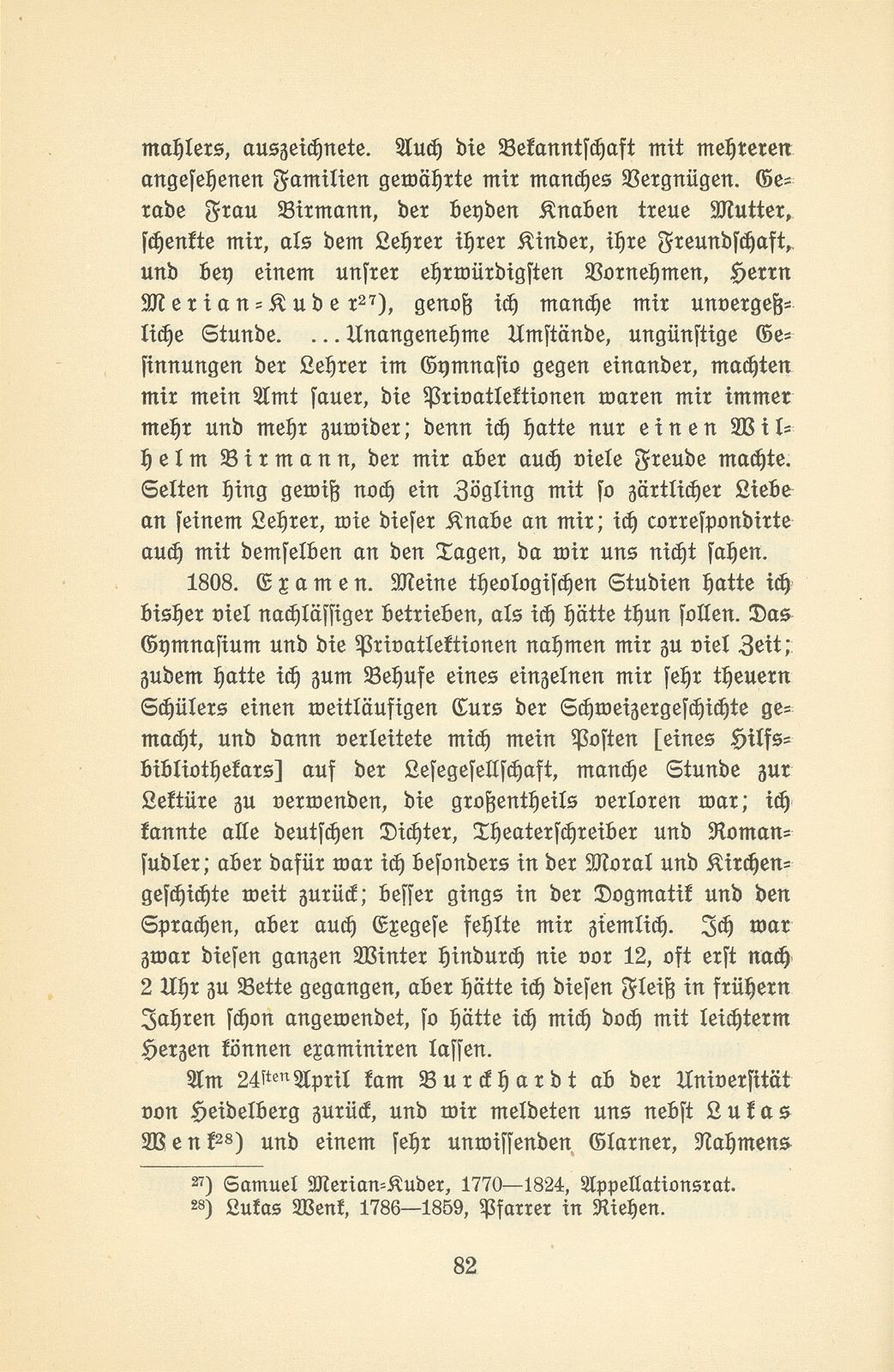 Aus den Aufzeichnungen von Pfarrer Daniel Kraus 1786-1846 – Seite 29