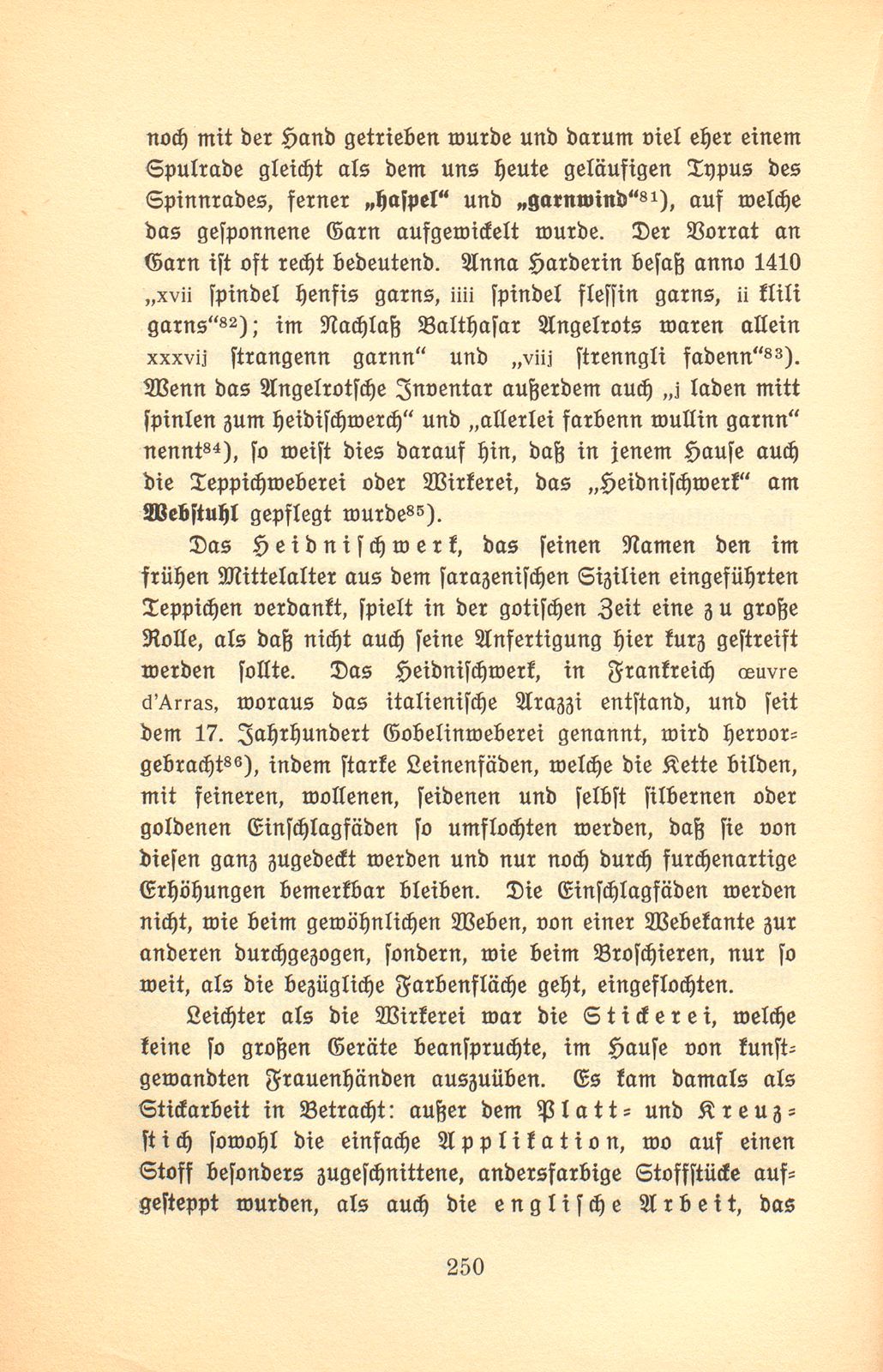 Der Basler Hausrat im Zeitalter der Spätgotik. (An Hand der schriftlichen Überlieferung.) – Seite 10