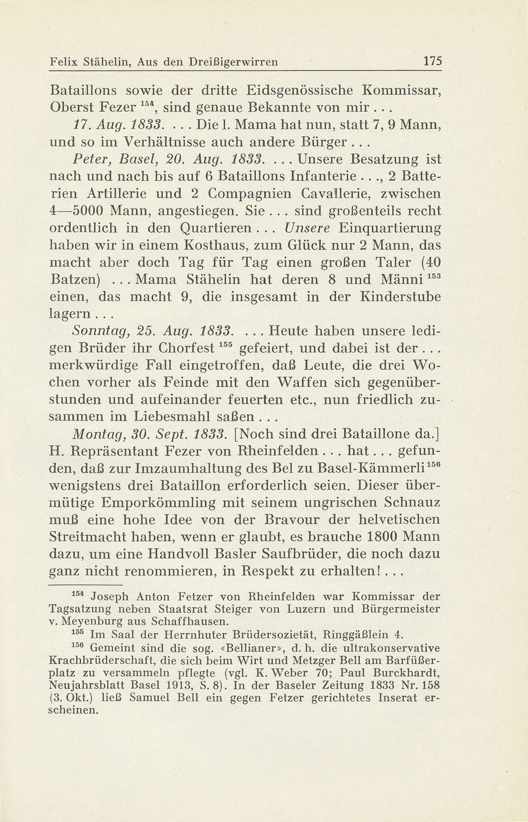 Erlebnisse und Bekenntnisse aus der Zeit der Dreissigerwirren [Gebrüder Stähelin] – Seite 73