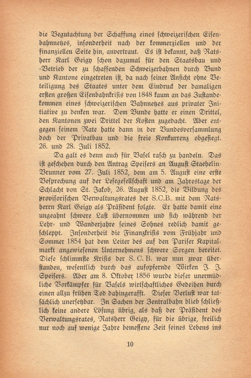 Johann Rudolf Geigy-Merian. 4. März 1830 bis 17. Februar 1917 – Seite 10