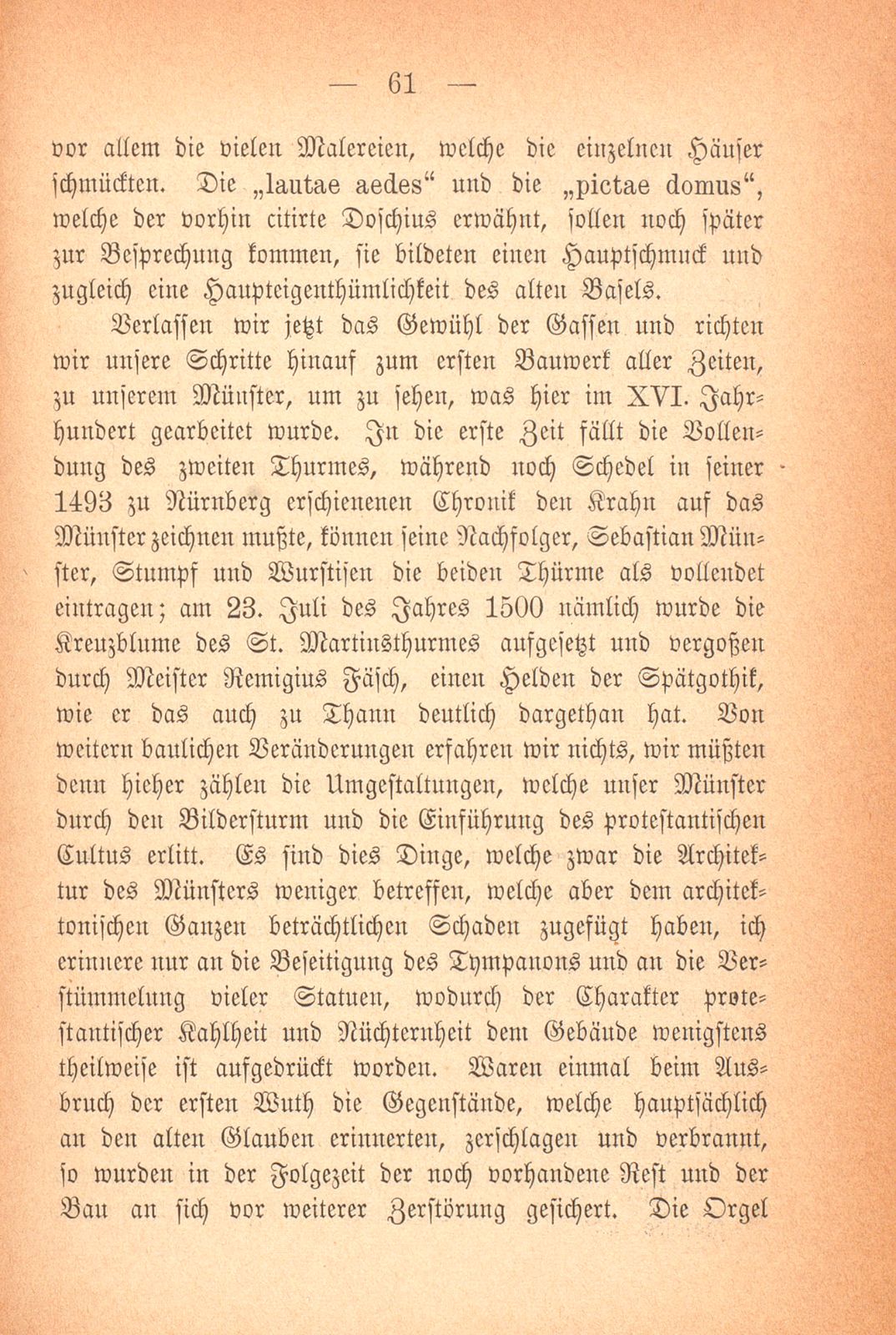 Baugeschichte Basels im XVI. Jahrhundert – Seite 10