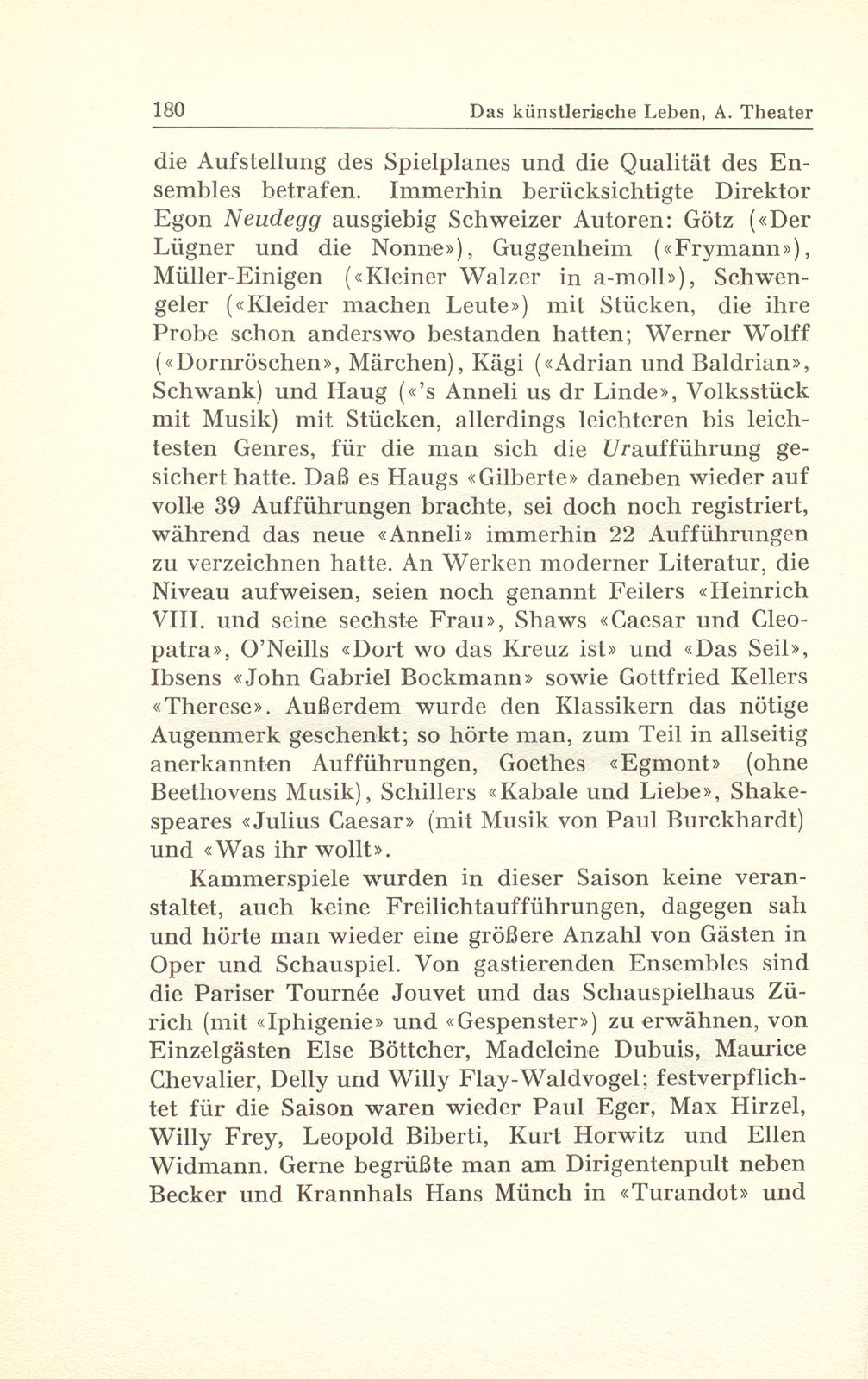 Das künstlerische Leben in Basel vom 1. Oktober 1940 bis 30. September 1941 – Seite 3