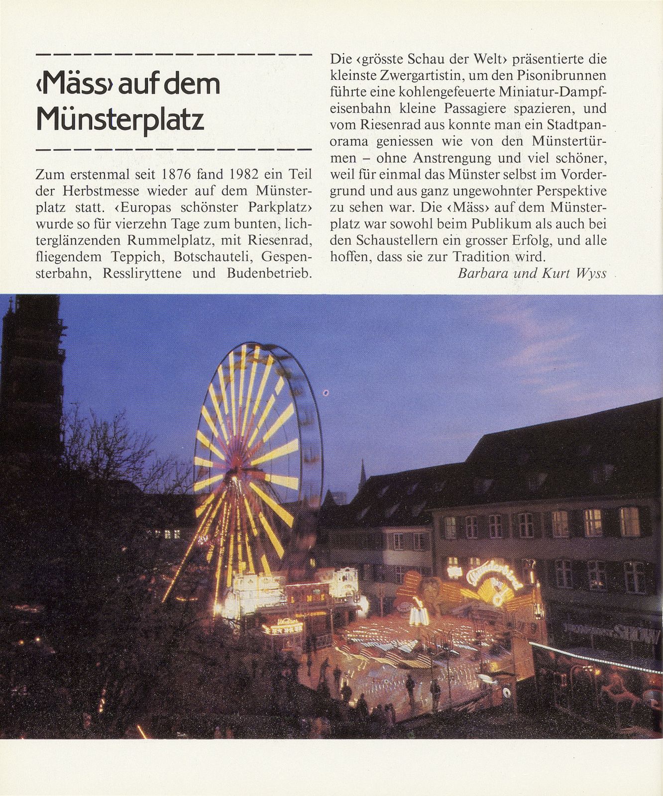 ‹Mäss› auf dem Münsterplatz – Seite 1