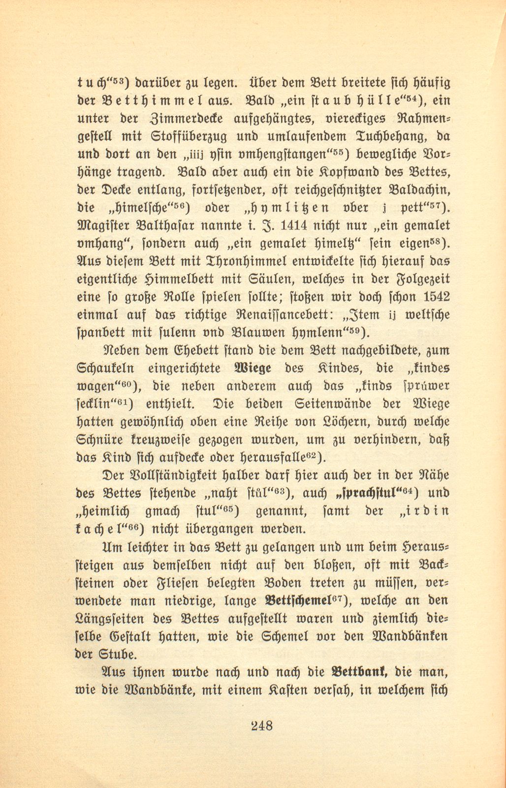 Der Basler Hausrat im Zeitalter der Spätgotik. (An Hand der schriftlichen Überlieferung.) – Seite 8