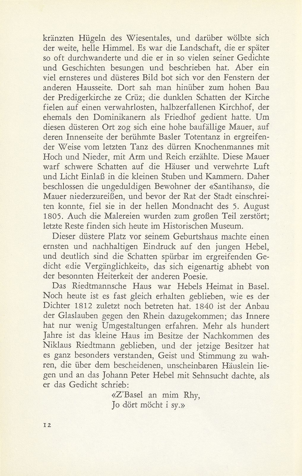 Das Geburtshaus von Johann Peter Hebel am Totentanz – Seite 6