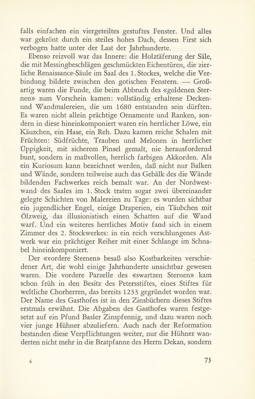 Die Aeschenvorstadt und der Gasthof zum ‹Goldenen Sternen› – Seite 8