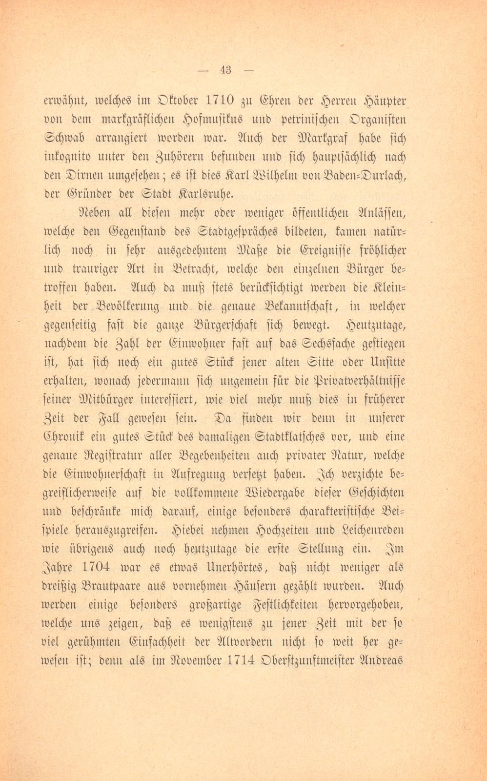 Mitteilungen aus einer Basler Chronik des beginnenden XVIII. Jahrhunderts [Sam. v. Brunn] – Seite 23