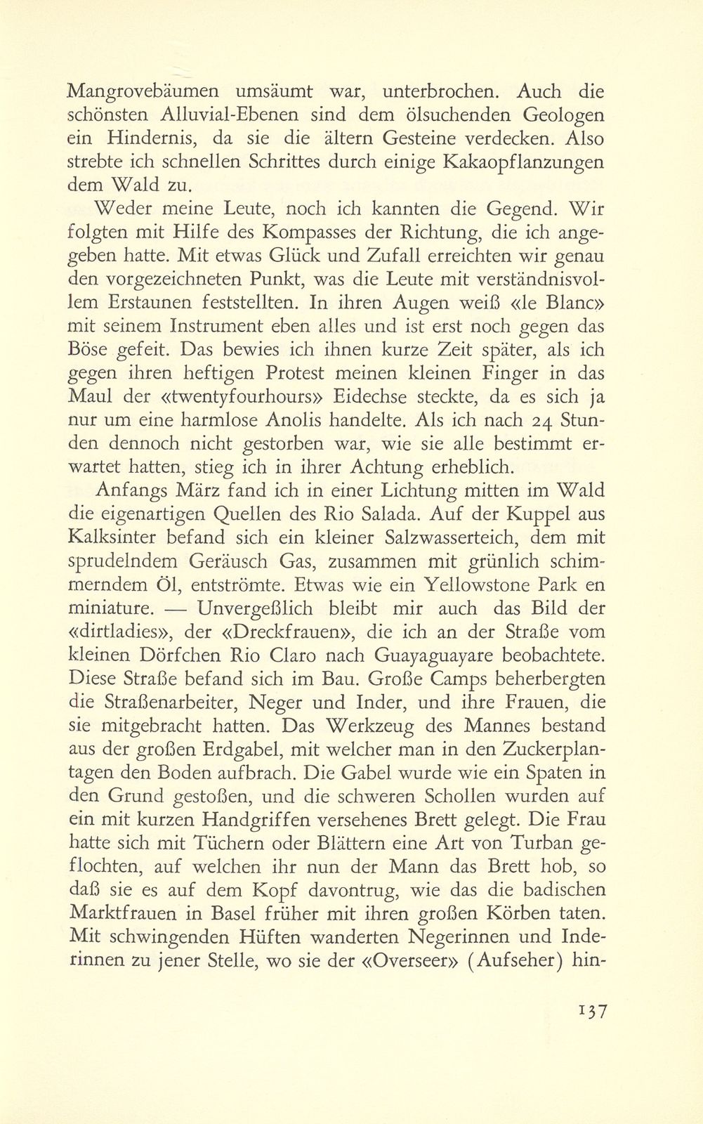 Erste Erlebnisse eines Basler Petroleumgeologen – Seite 29