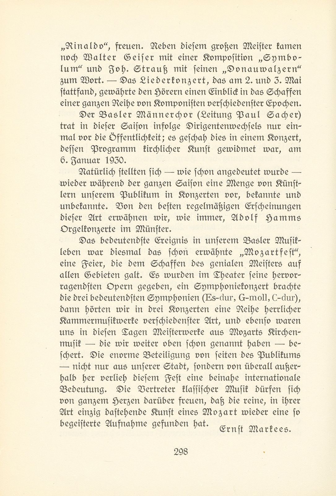 Das künstlerische Leben in Basel vom 1. Oktober 1929 bis 30. September 1930 – Seite 4