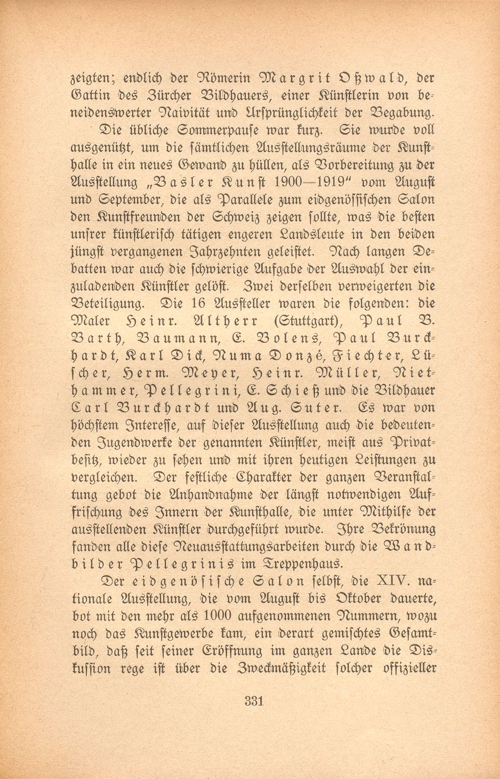 Das künstlerische Leben in Basel vom 1. November 1918 bis 31. Oktober 1919 – Seite 4