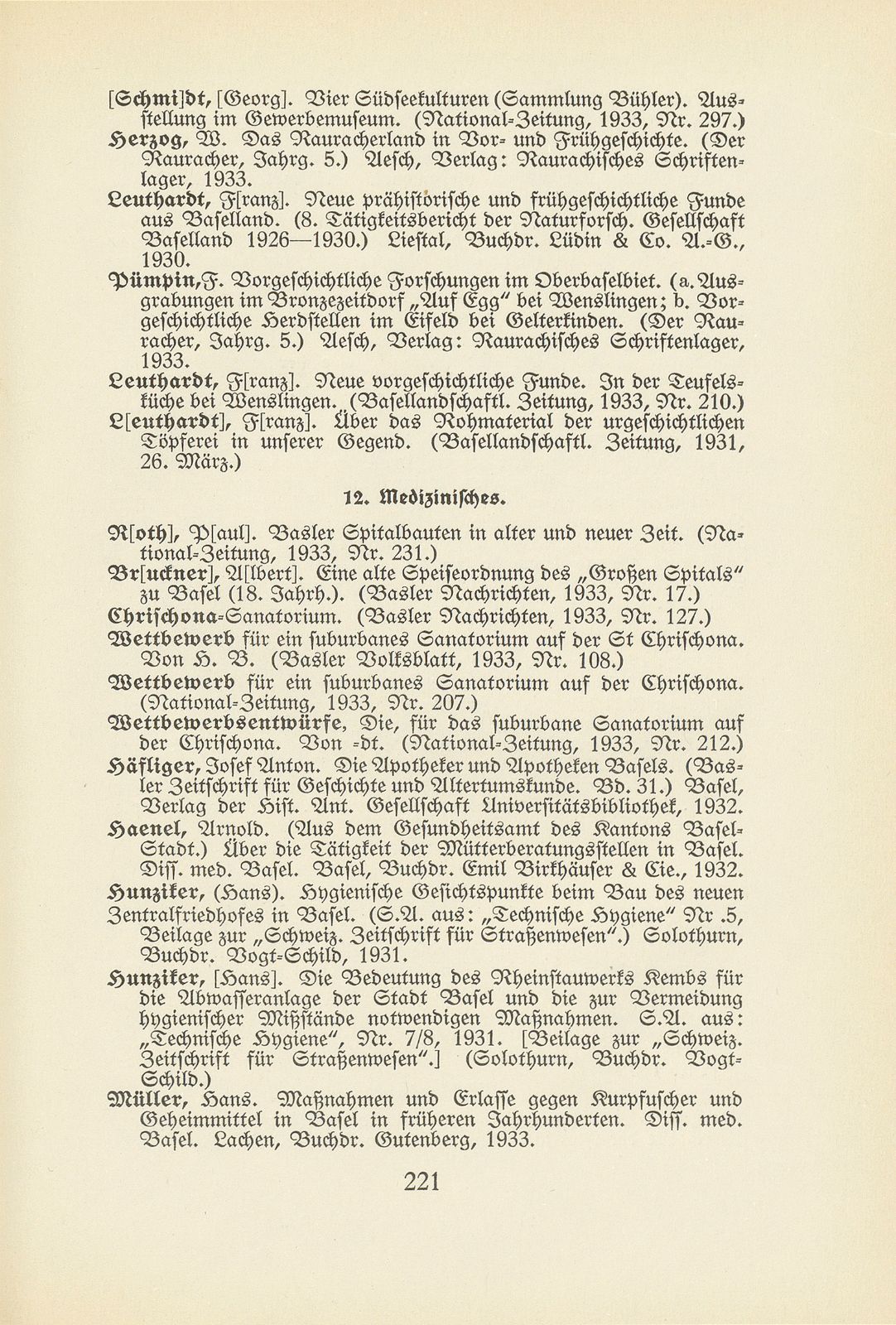 Basler Bibliographie 1933 – Seite 36