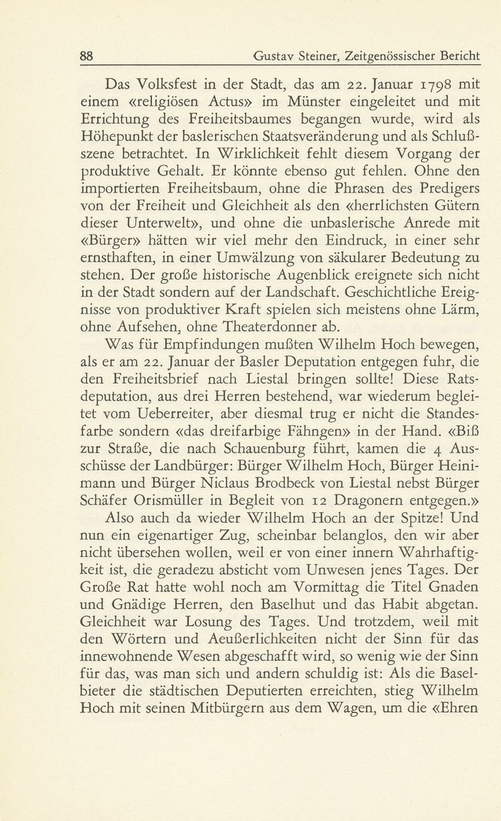 Zeitgenössischer Bericht über die Basler Revolution von 1798 [Wilhelm Hoch] – Seite 14