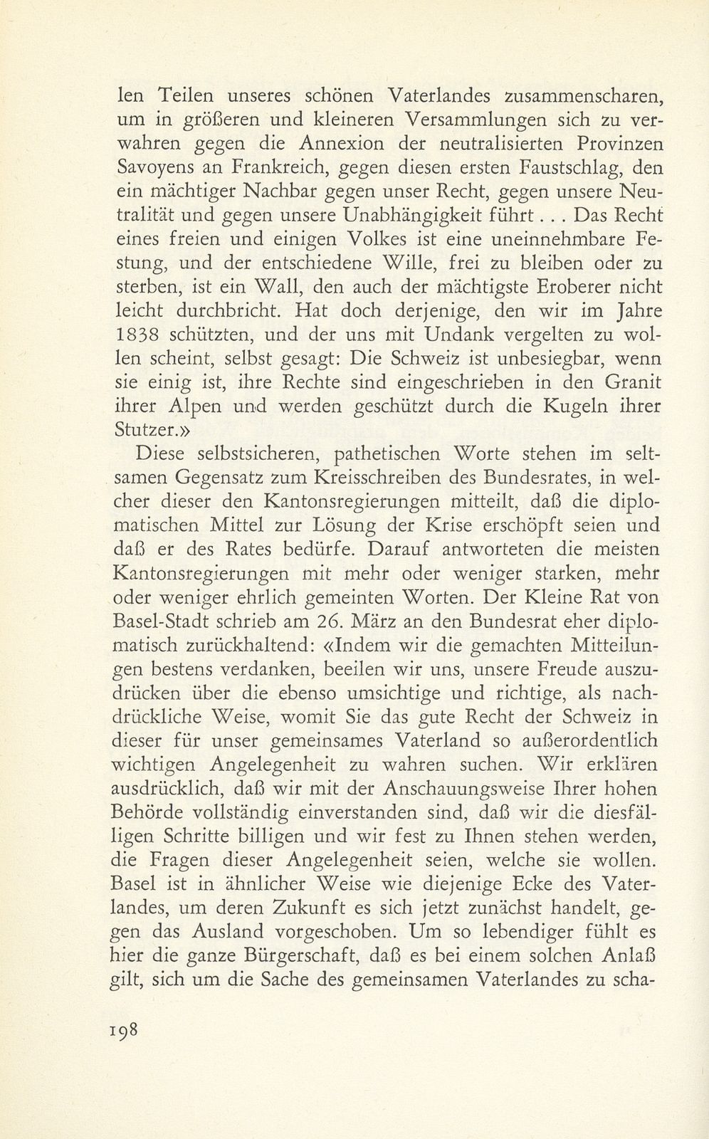 Der Neuenburger Handel (1856/57) und der Savoyerkonflikt (1860) in baslerischer Sicht – Seite 42