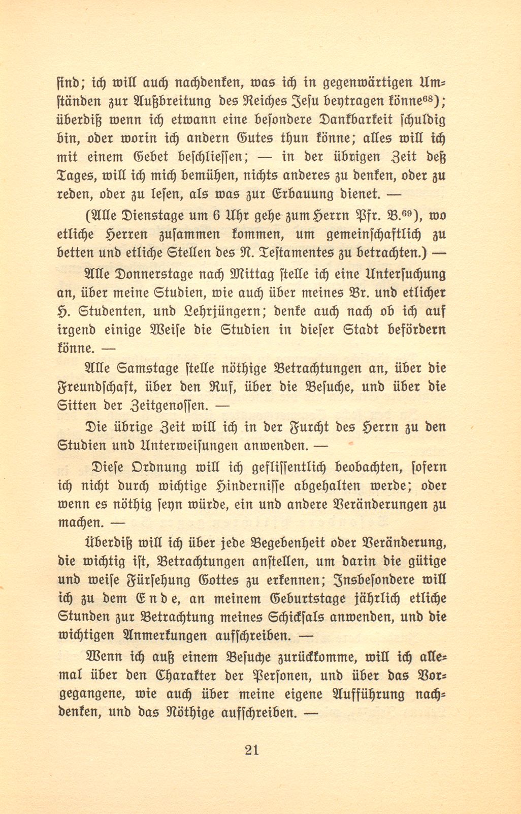 Aus den Papieren eines Pietisten und Aufklärers. [Joh. Frey] – Seite 21