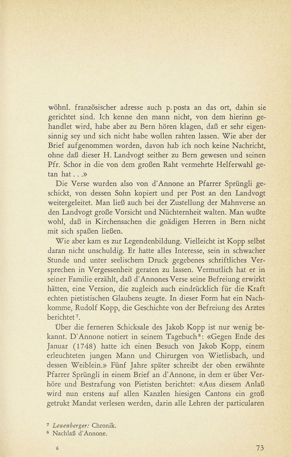 Der Basler Pfarrer Hieronymus d'Annone als Freund von Berner Pietisten – Seite 9