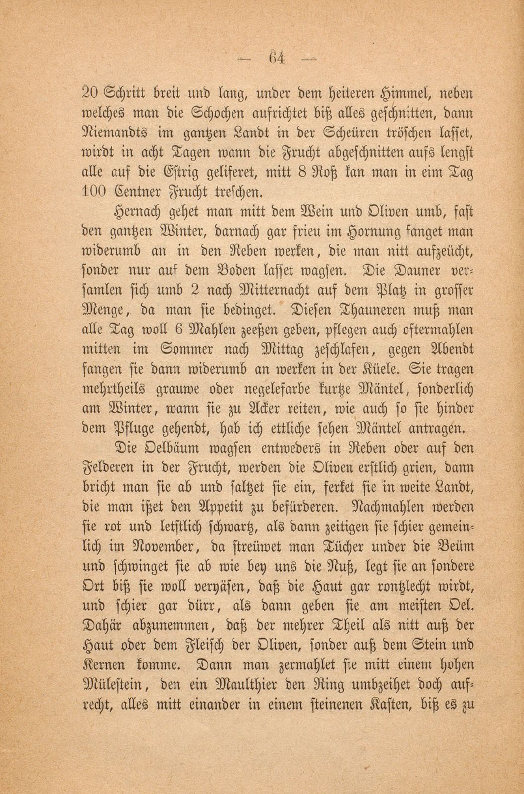 Beschreibung Thomä Platters Reyssen, die er von Basell auss in Franckreich gethan hatt anno 1595 – Seite 52