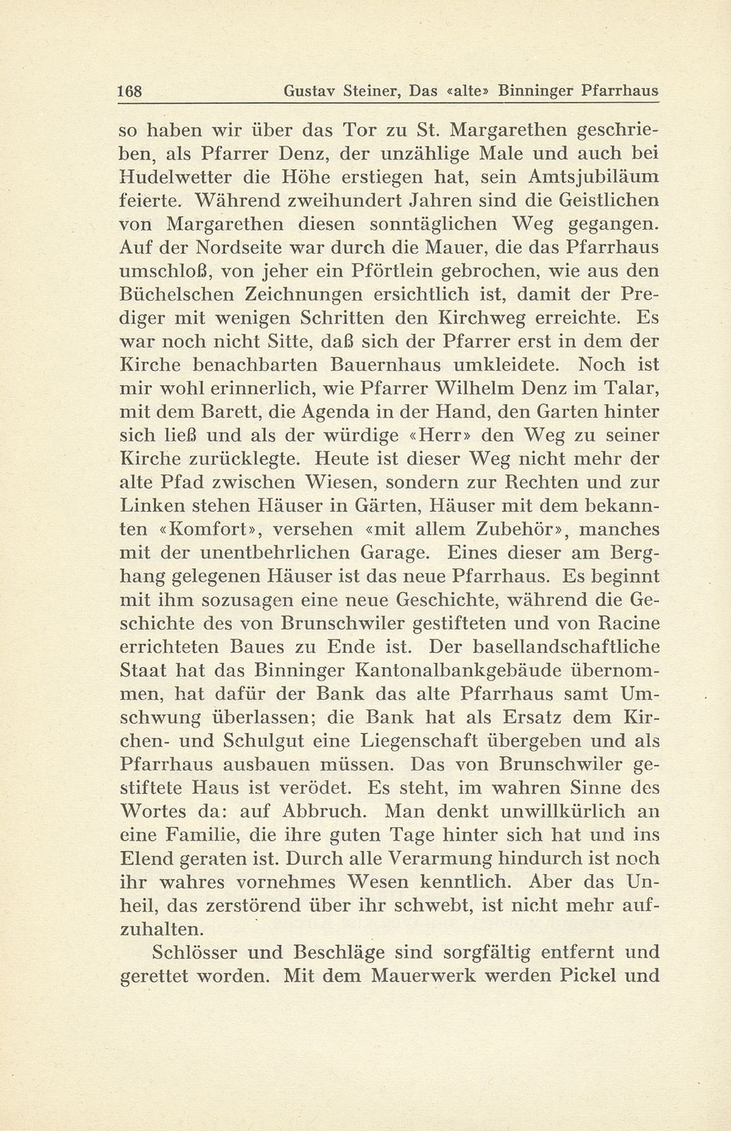 Das ‹alte› Binninger Pfarrhaus 1708-1938 – Seite 31