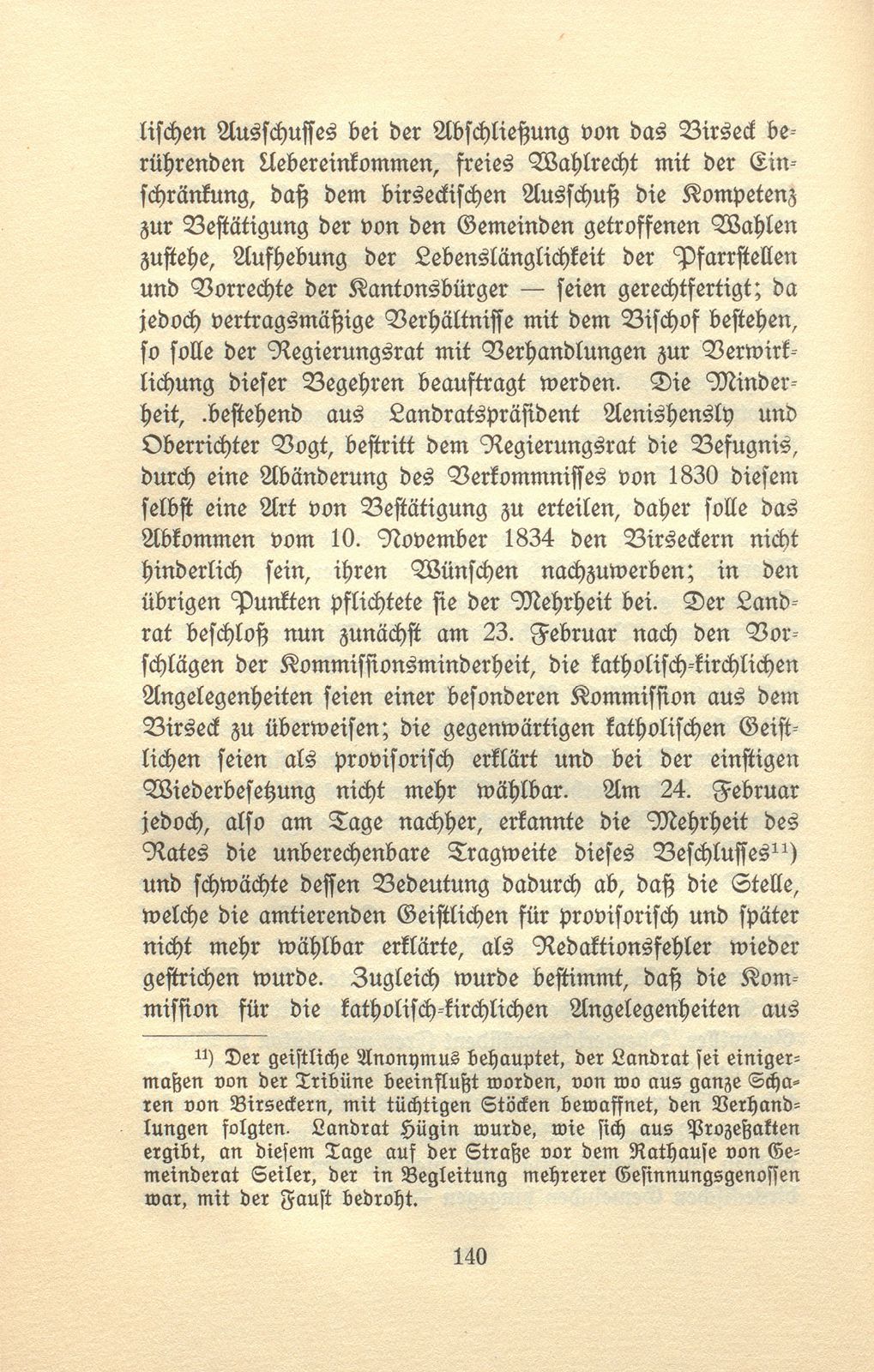 Ein kirchlicher Streit im Birseck vor achtzig Jahren – Seite 25