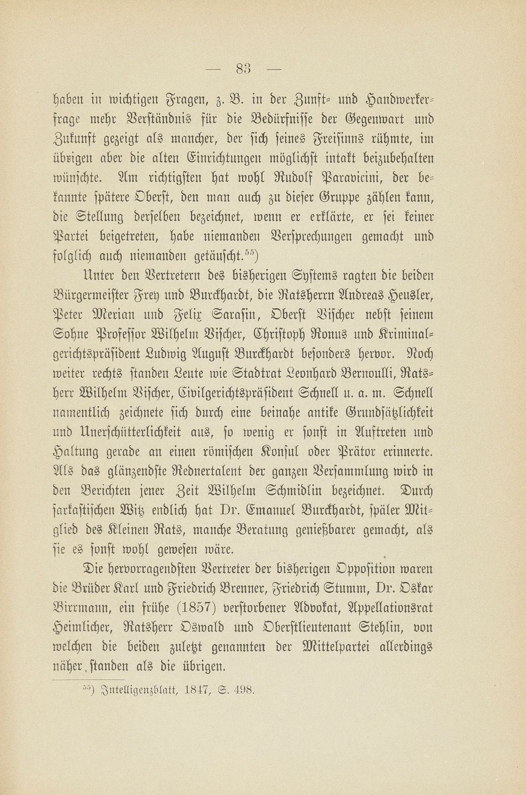 Basel zur Zeit der Freischarenzüge und des Sonderbunds – Seite 39