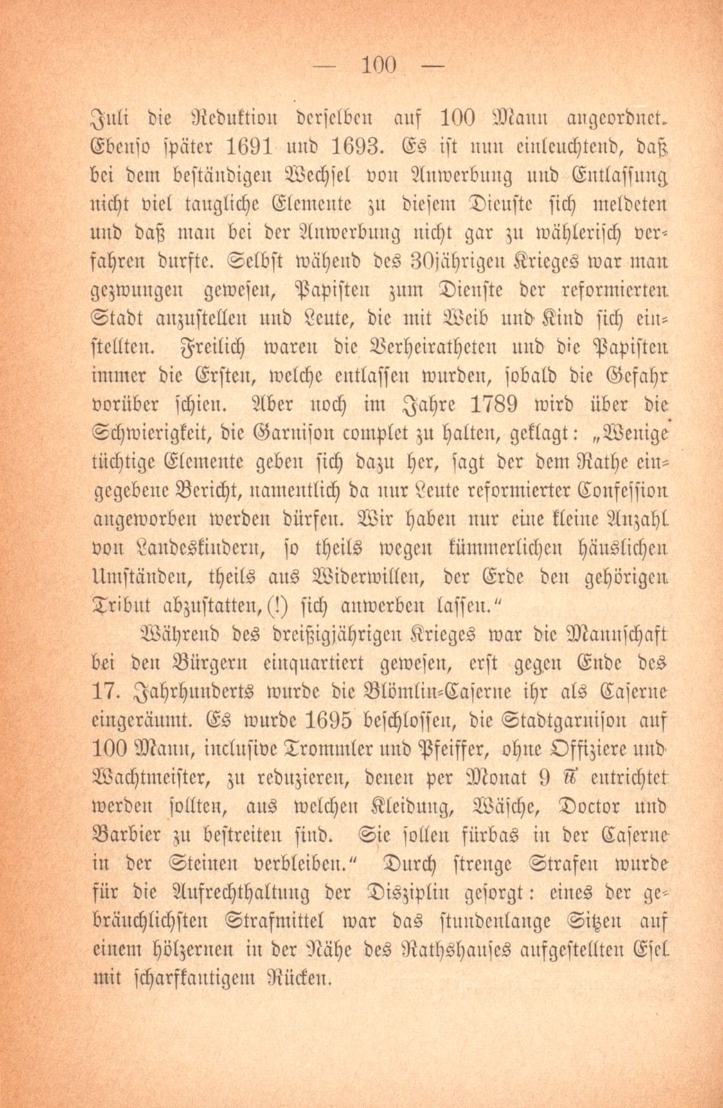 Über das baslerische Militärwesen in den letzten Jahrhunderten – Seite 22