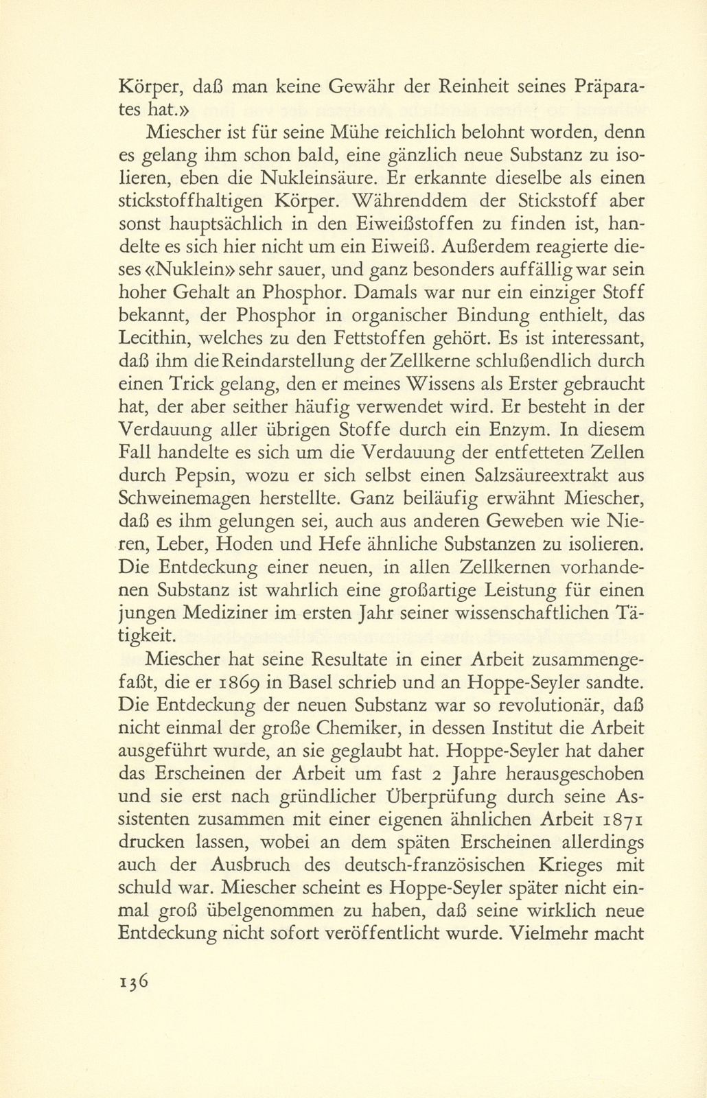 Friedrich Miescher, der Entdecker der Nukleinsäuren (1844-1895) – Seite 3