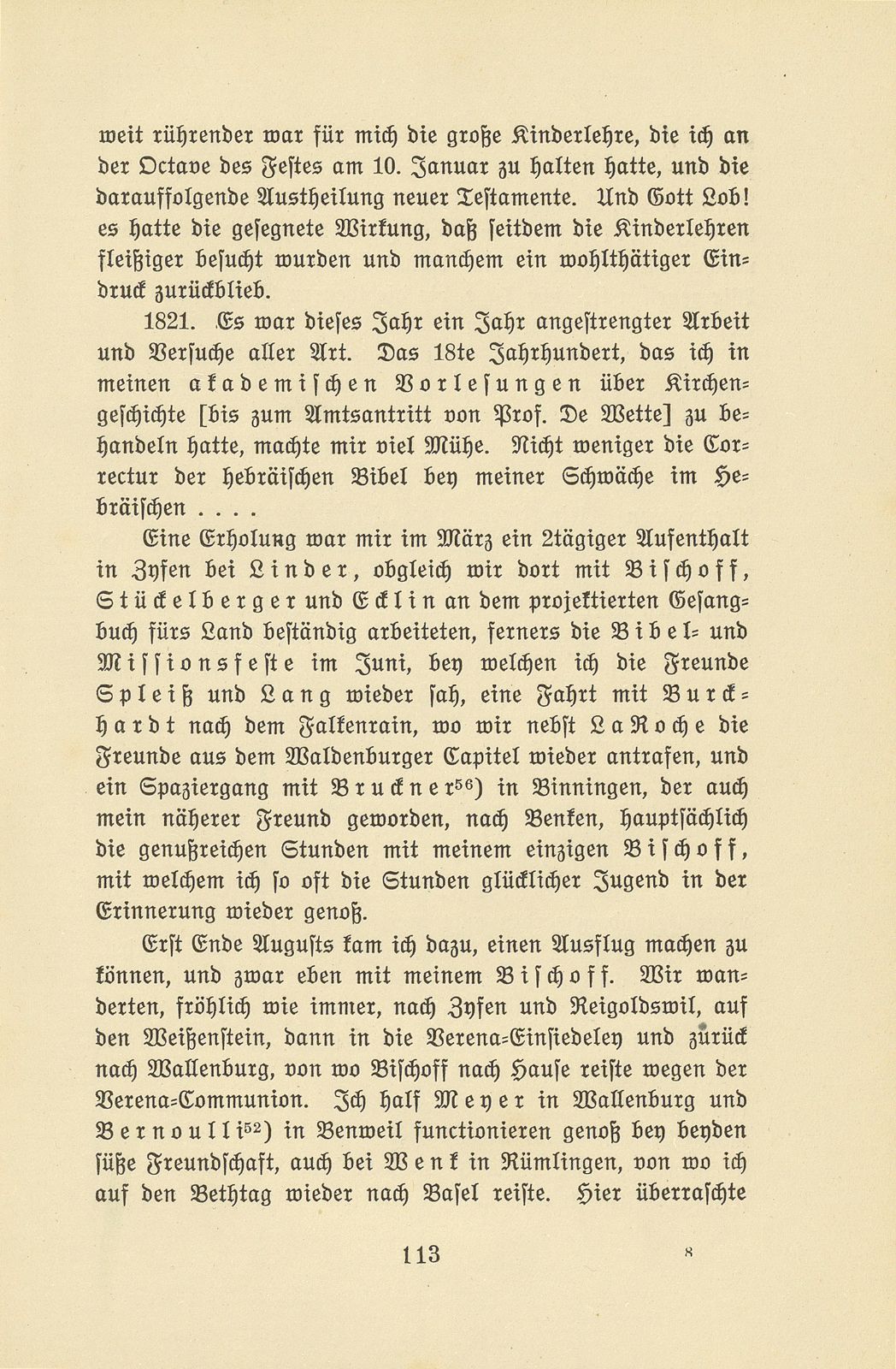 Aus den Aufzeichnungen von Pfarrer Daniel Kraus 1786-1846 – Seite 61