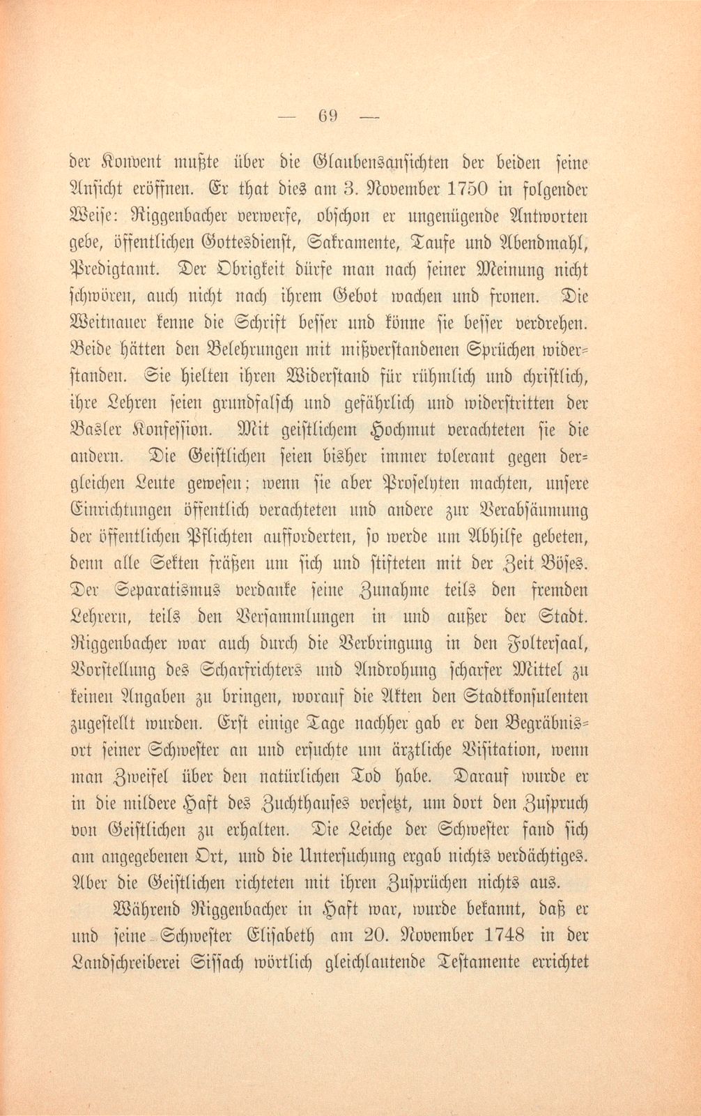 Die Basler Separatisten im achtzehnten Jahrhundert – Seite 16