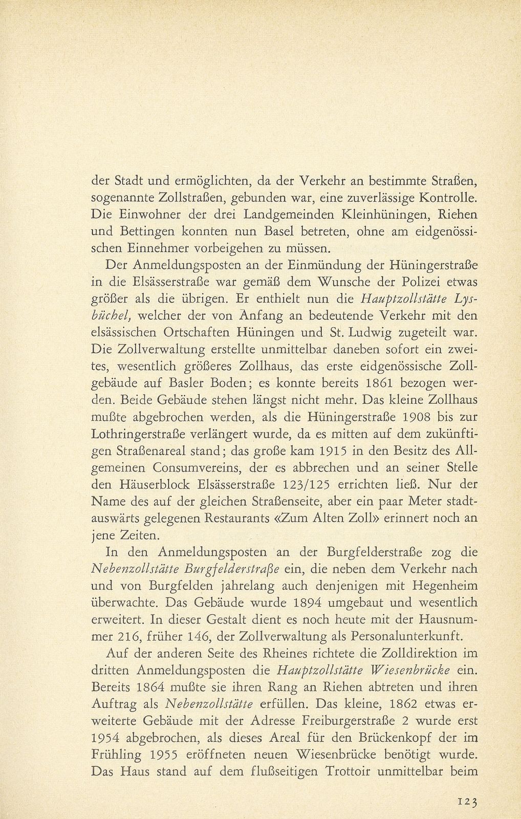 Die eidgenössischen Zollstätten im Kanton Basel-Stadt – Seite 9