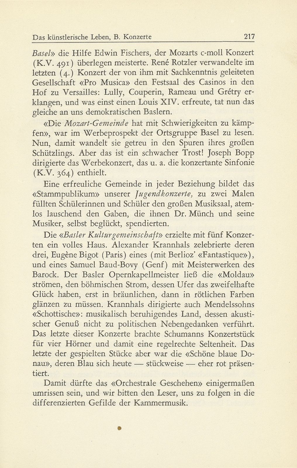 Das künstlerische Leben in Basel vom 1. Oktober 1948 bis 30. September 1949 – Seite 7