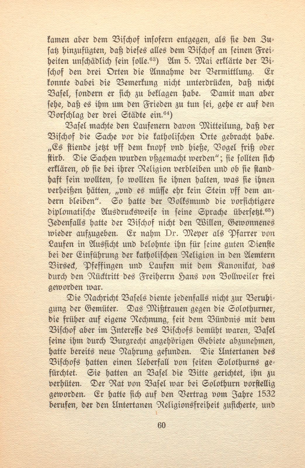 Die Gegenreformation im baslerisch-bischöflichen Laufen – Seite 30