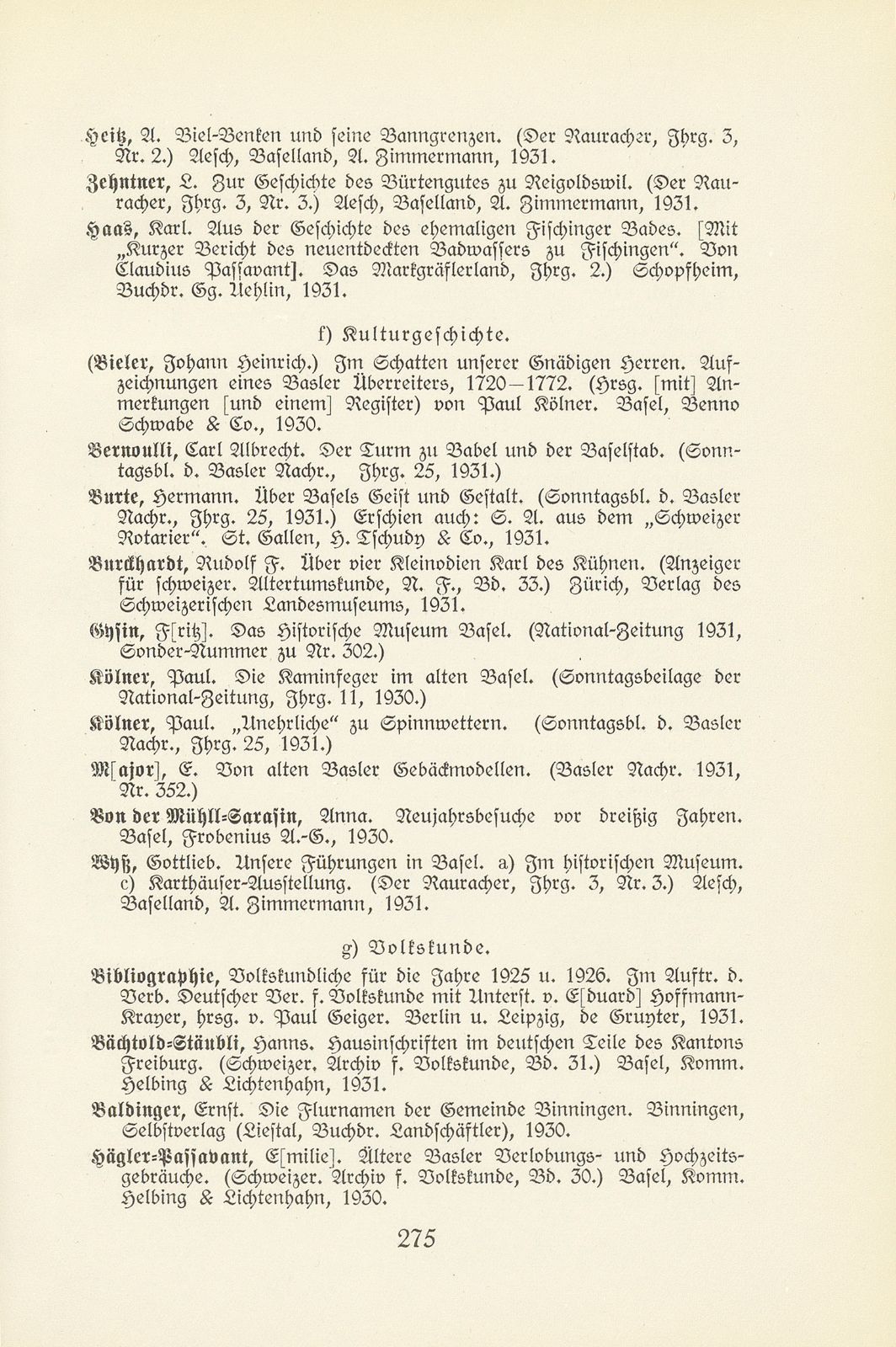 Basler Bibliographie 1931 – Seite 33