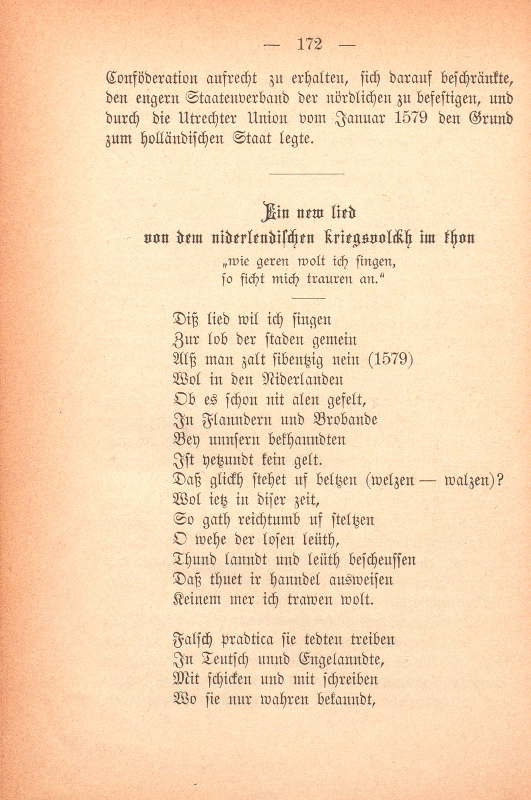 Lied eines deutschen Reiters aus dem Heere der niederländischen Patrioten 1579 – Seite 11