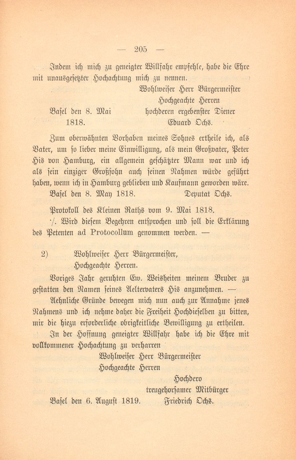 Der Namenswechsel der Söhne von Peter Ochs – Seite 4