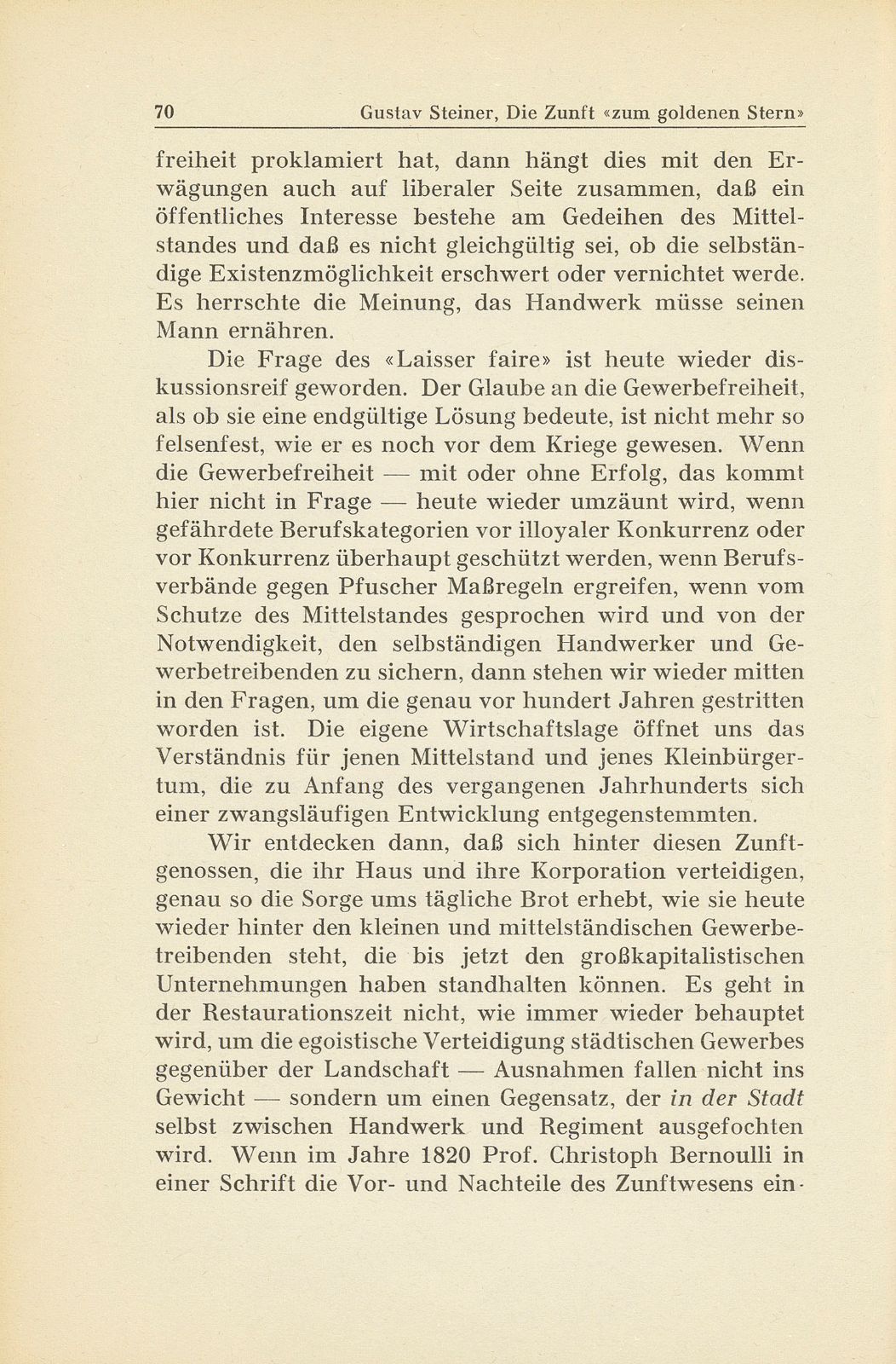 Die Zunft ‹zum goldenen Stern› im 19. Jahrhundert – Seite 2