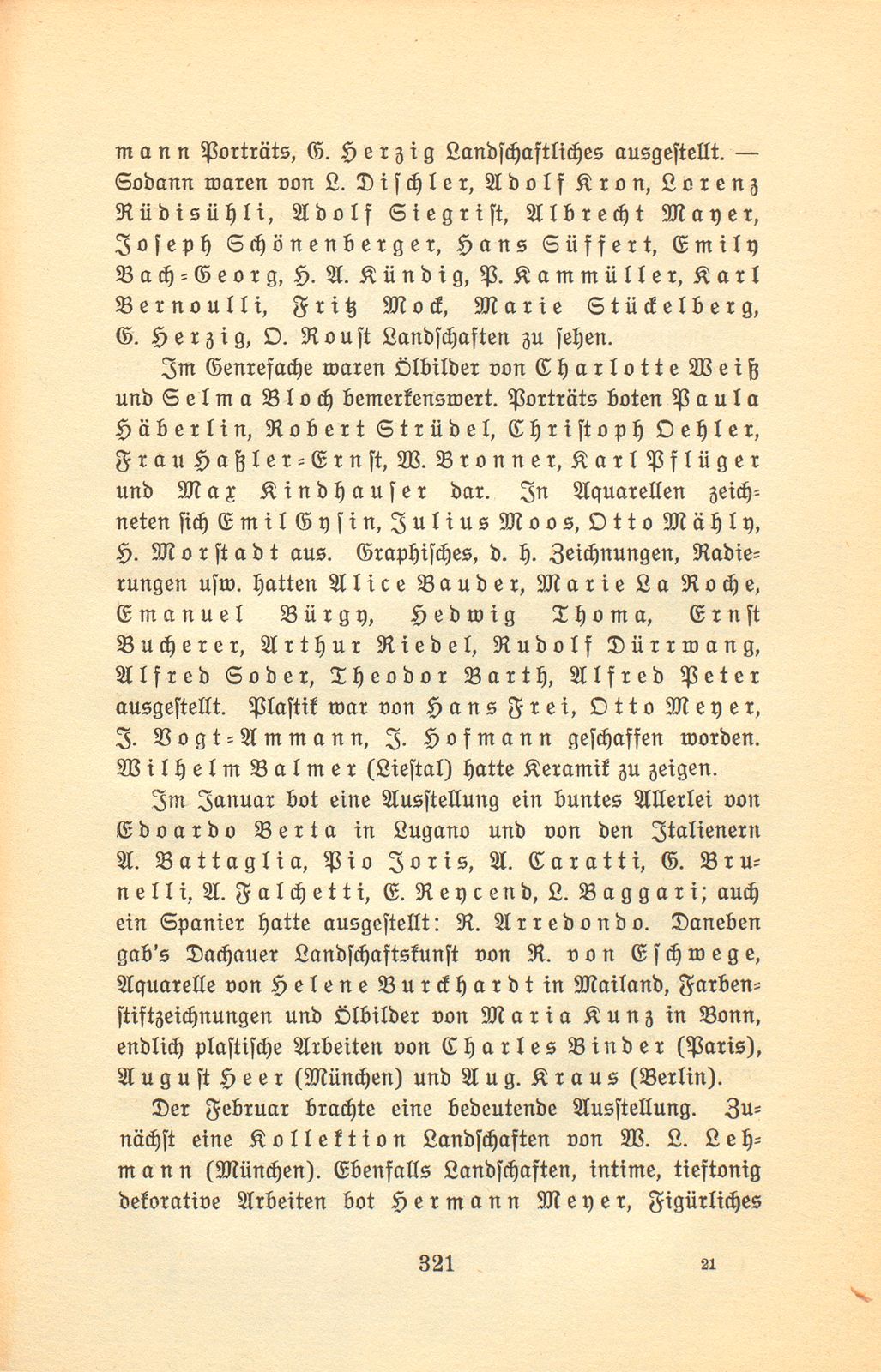 Das künstlerische Leben in Basel vom 1. November 1909 bis 31. Oktober 1910 – Seite 2