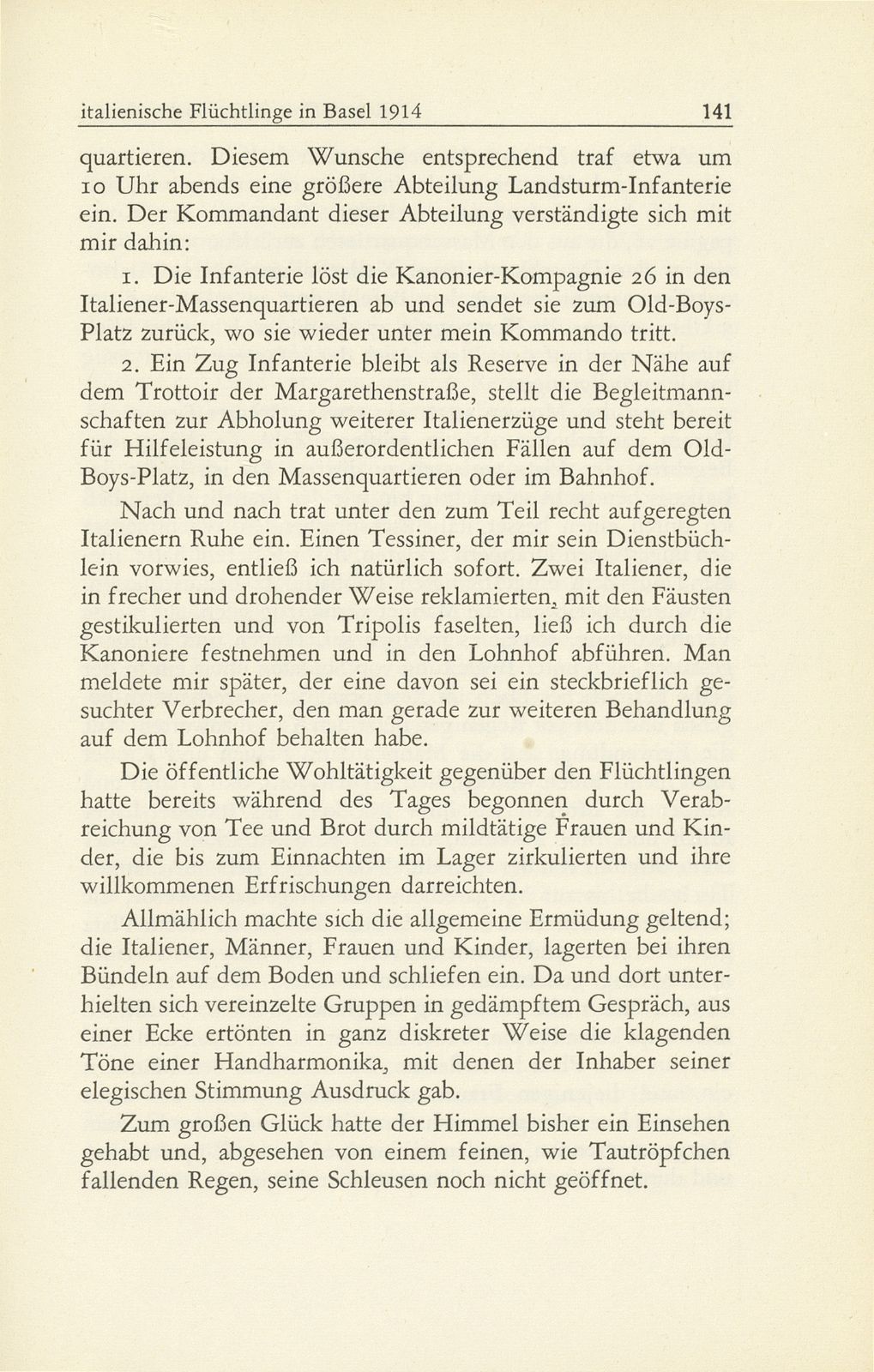 Kriegsausbruch und italienische Flüchtlinge in Basel 1914 – Seite 5