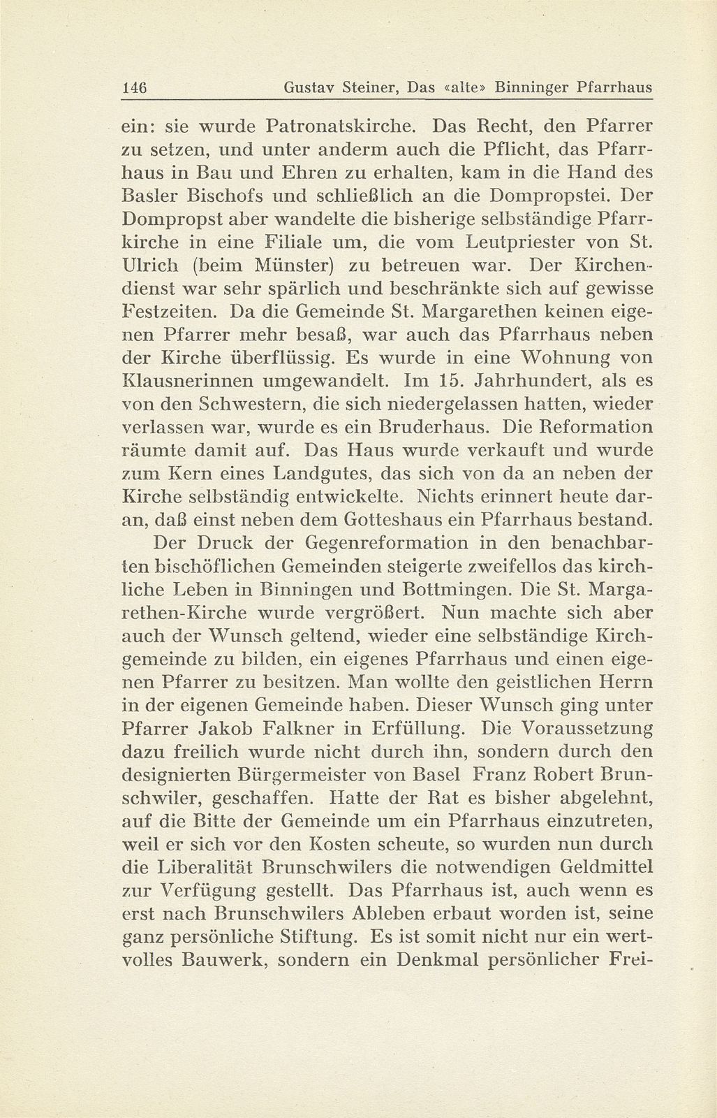 Das ‹alte› Binninger Pfarrhaus 1708-1938 – Seite 7