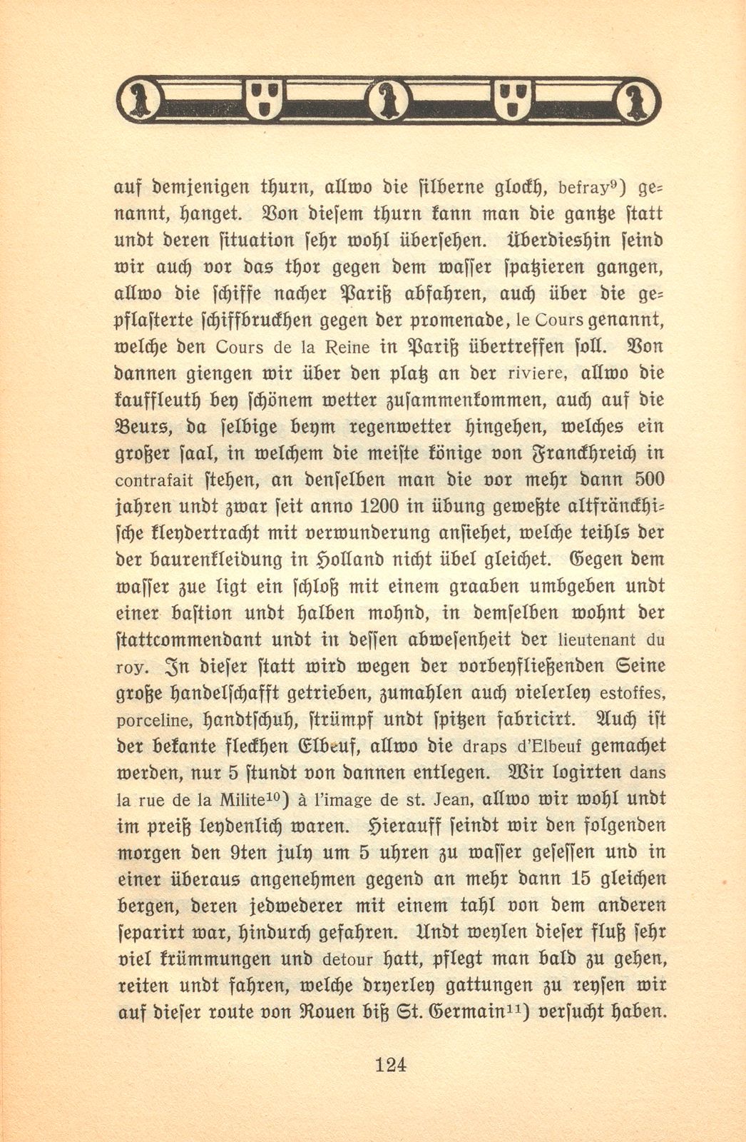 Der Aufenthalt eines Basler Kaufmanns in Paris im Jahre 1701 [Hans Burkhard Respinger] – Seite 6