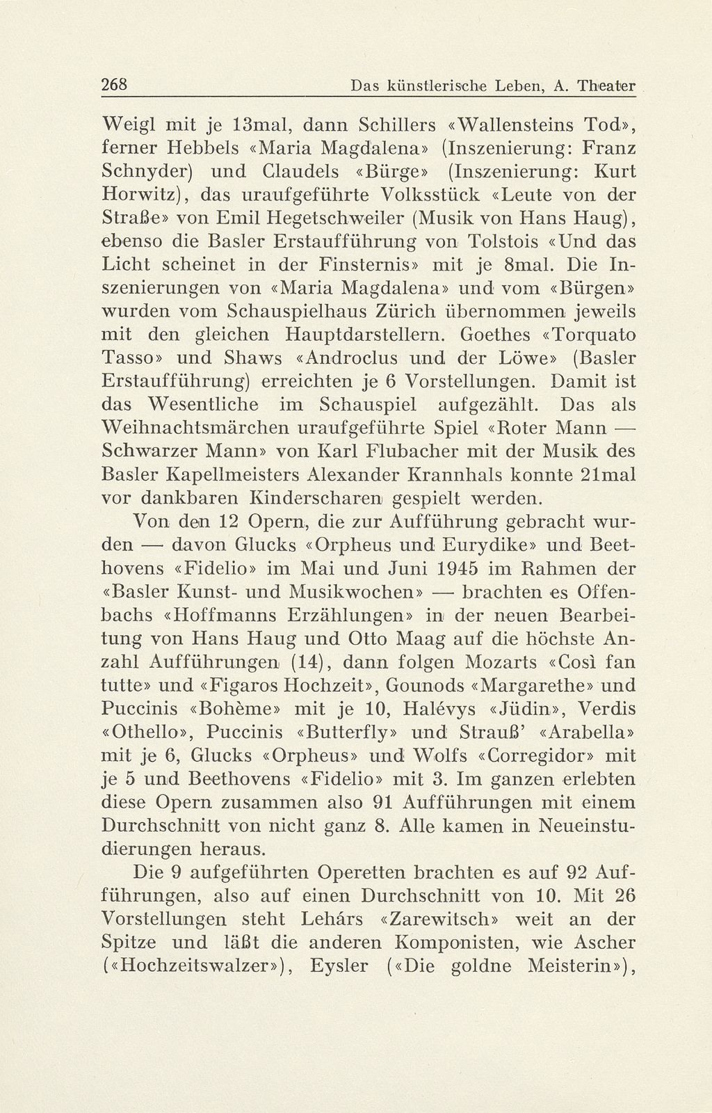 Das künstlerische Leben in Basel vom 1. Oktober 1944 bis 30. September 1945 – Seite 4