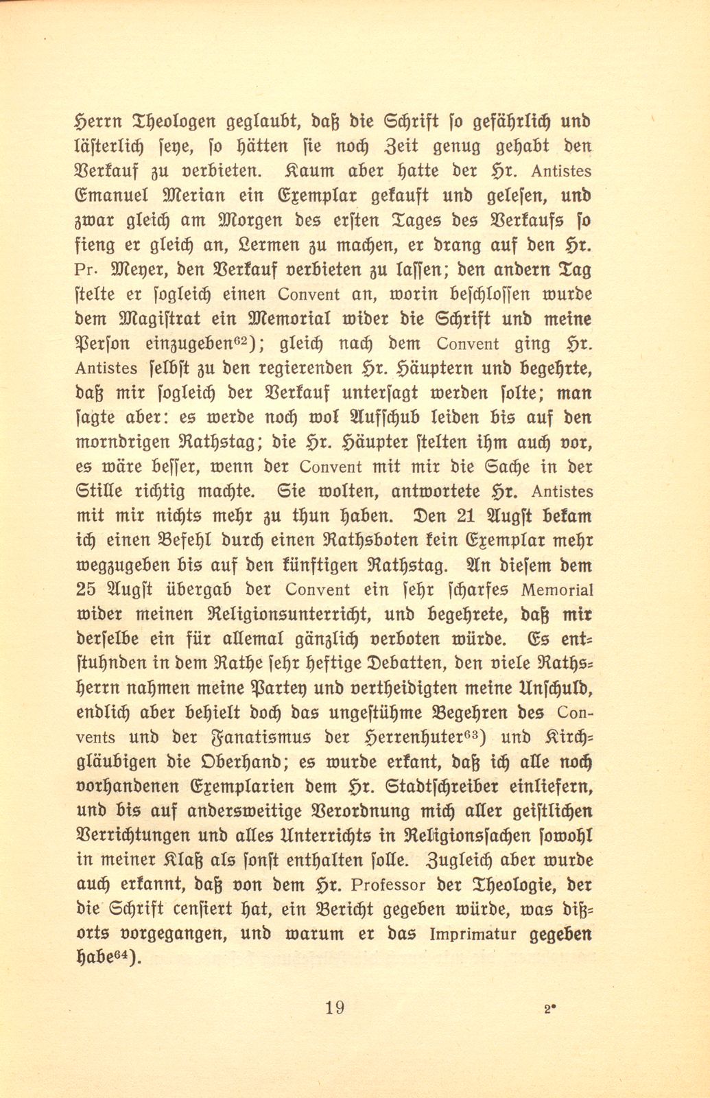 Aus den Papieren eines Pietisten und Aufklärers. [Joh. Frey] – Seite 19