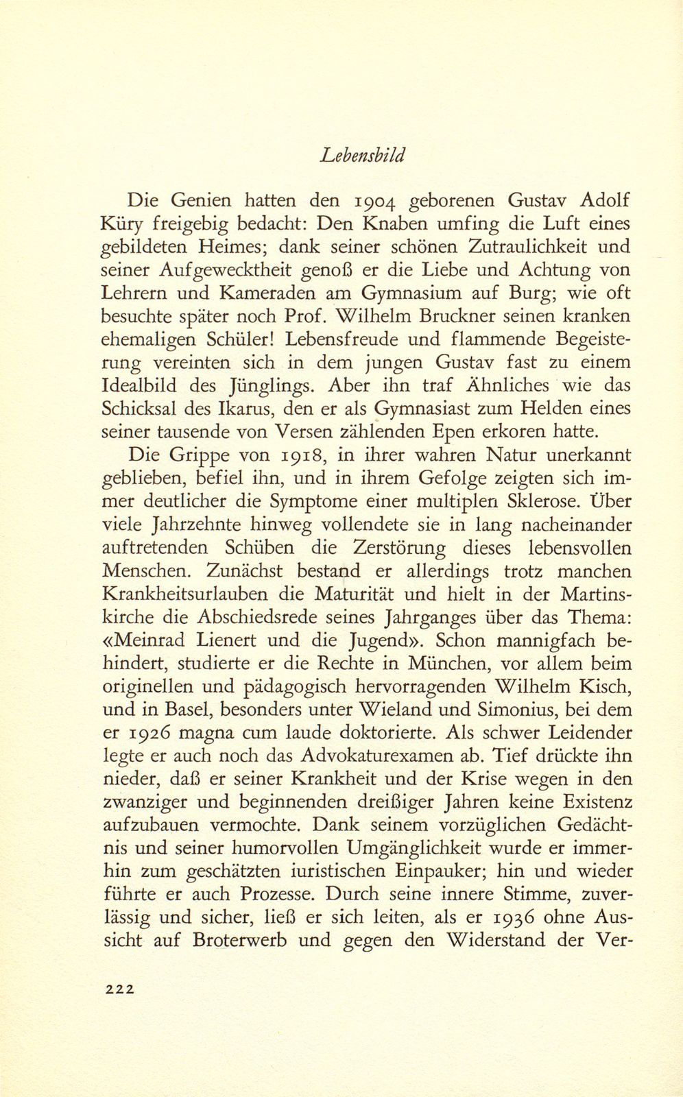 Gedichte in baseldeutscher Mundart. Von Gustav Küry (1904-1961) [verbunden mit Lebensbild] – Seite 6