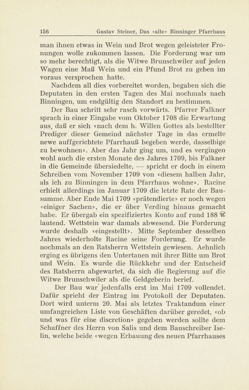 Das ‹alte› Binninger Pfarrhaus 1708-1938 – Seite 17