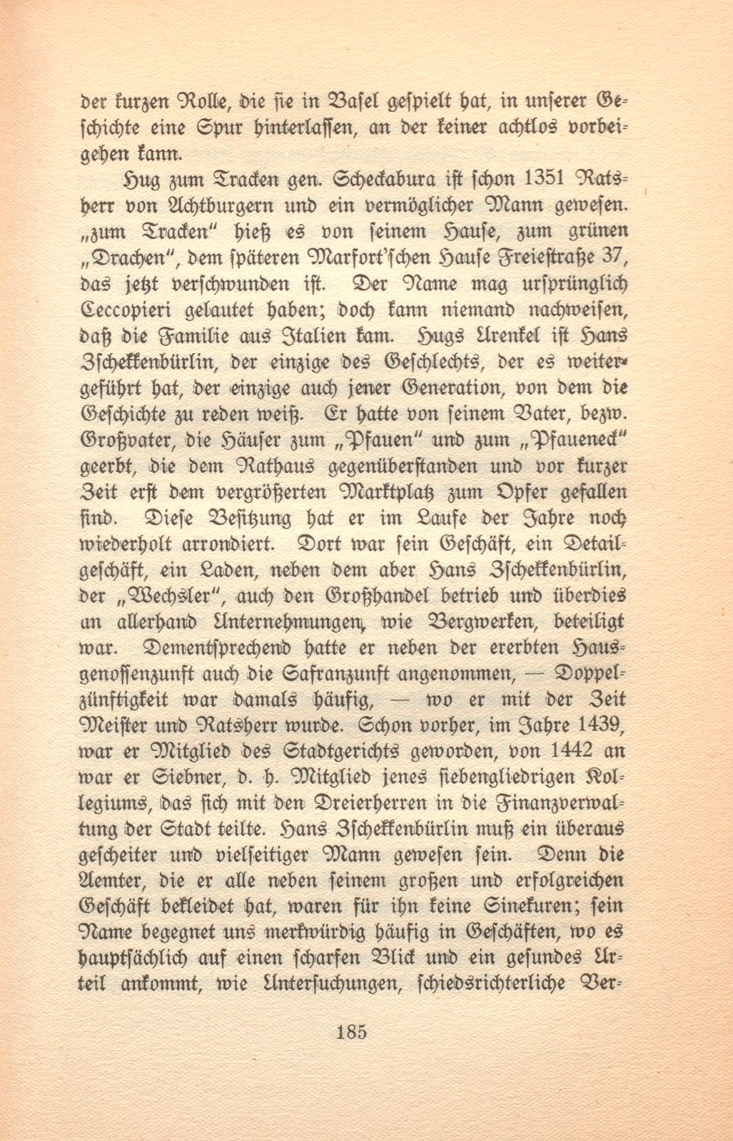 Aus der Geschichte eines alten Basler Hauses [Haus zur ‹Augenweide›] – Seite 12