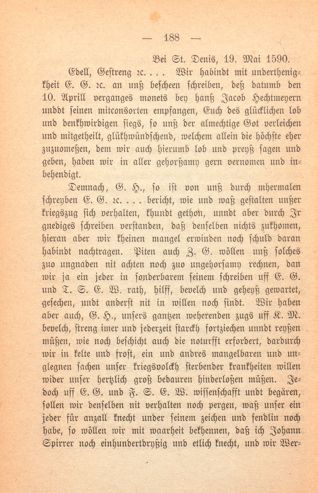 Schicksal einiger Basler Fähnlein in französischem Sold. (1589-1593.) – Seite 39