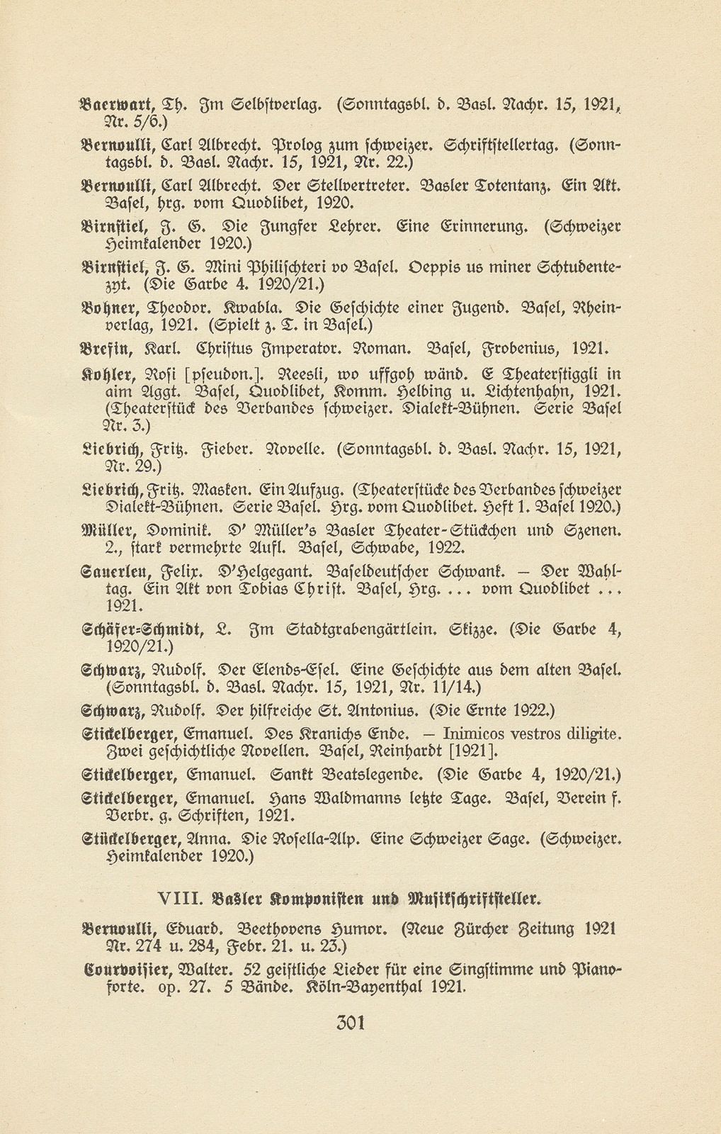 Basler Bibliographie 1921 – Seite 9